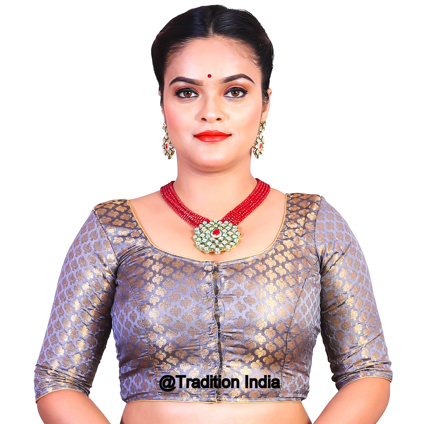Ready To Wear Grey Blouse, Designer Saree Blouse, Indian Saree Blouse, Readymade Sari Blouse, Saree Blouse