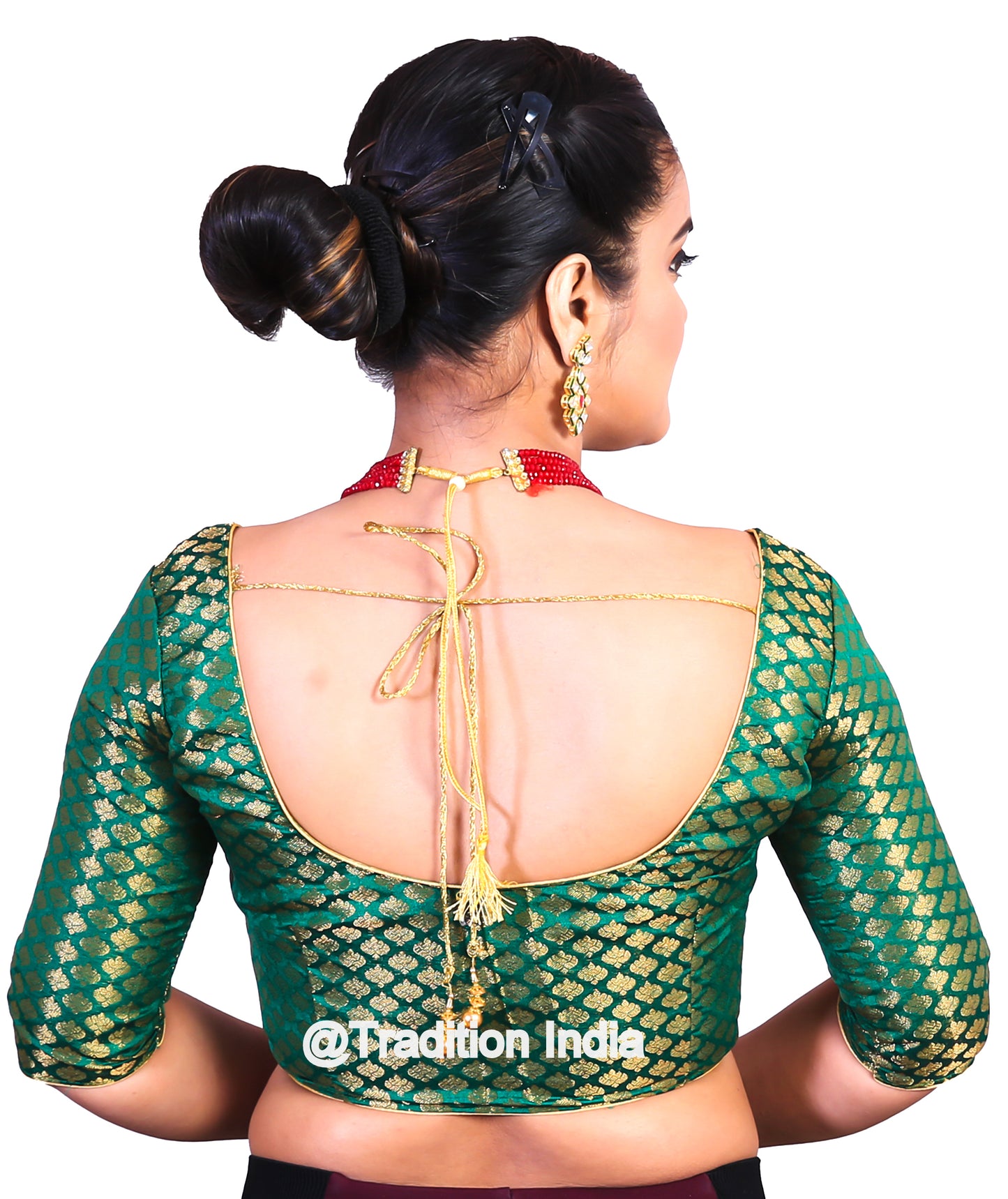 Green Saree Blouse, Designer Saree Blouse, Indian Saree Blouse, Readymade Sari Blouse, Saree Blouse