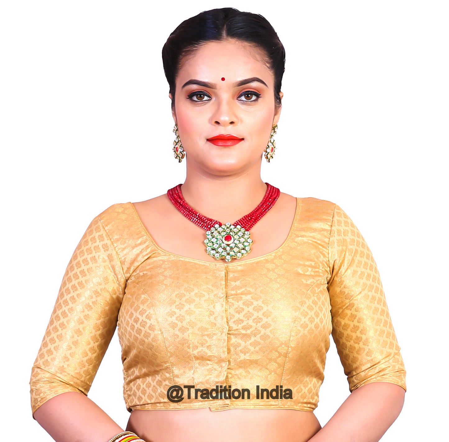 Golden Saree Blouse, Designer Saree Blouse, Indian Saree Blouse, Readymade Sari Blouse, Saree Blouse