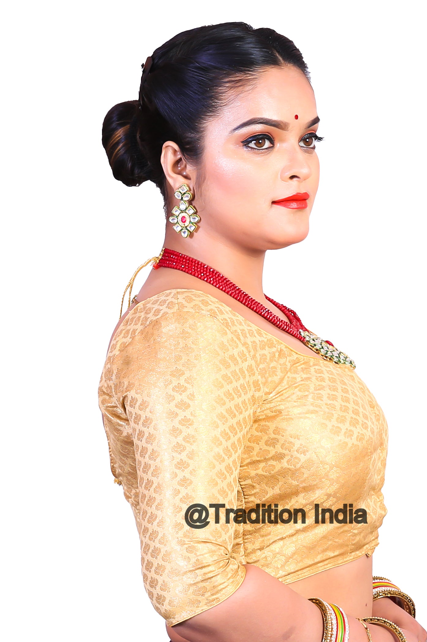 Golden Saree Blouse, Designer Saree Blouse, Indian Saree Blouse, Readymade Sari Blouse, Saree Blouse