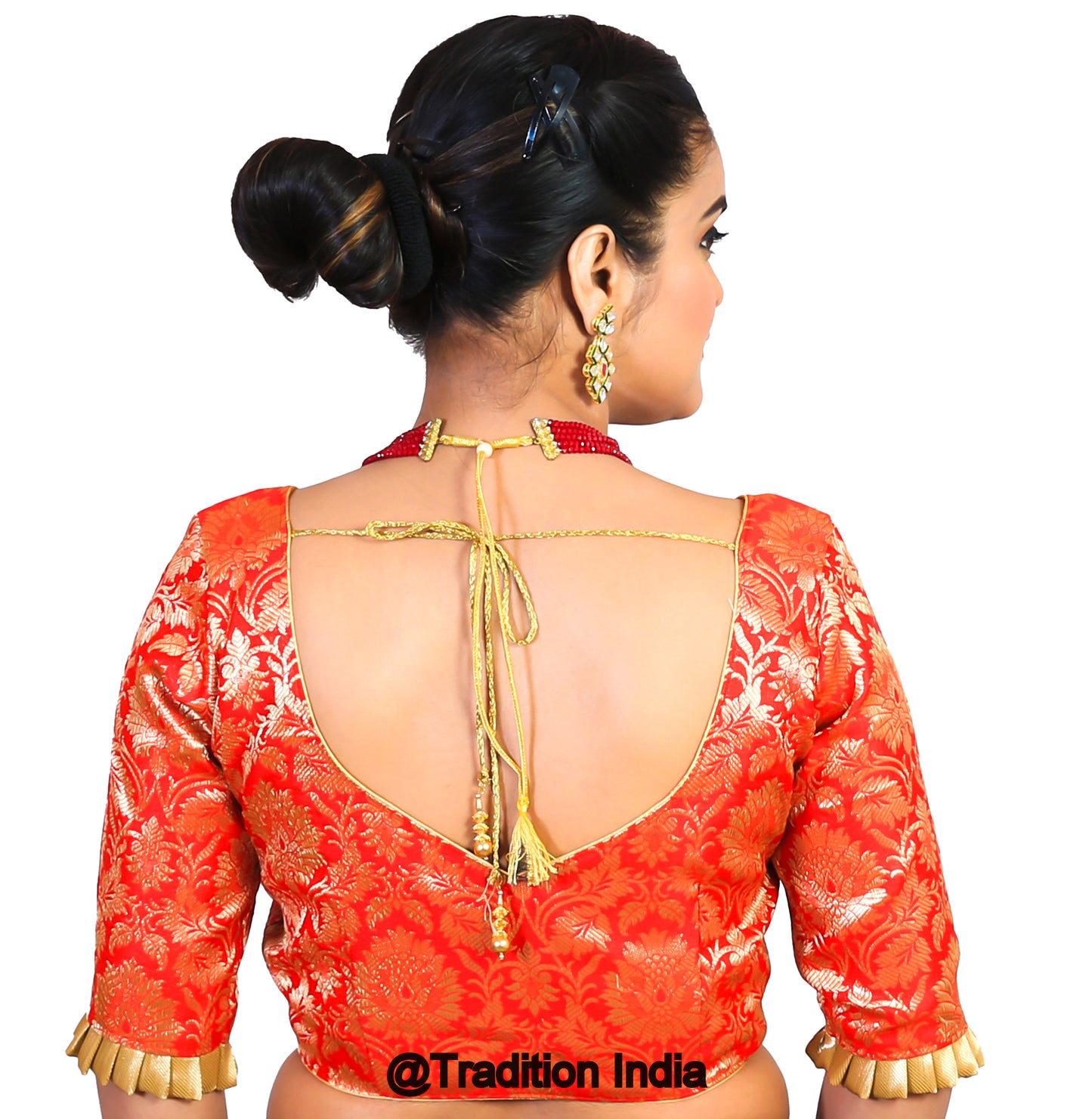 Red Saree Blouse, Banarasi Silk Saree Blouse, Readymade Saree Blouse, Readymade Sari Blouse, Saree Blouse Traditional Indian Saree Blouse, Ready To Wear Blouse, Indian Blouse