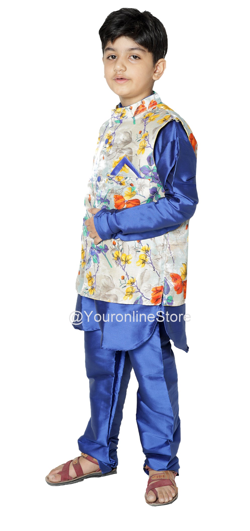 Readymade Chanderi Silk Dhoti Kurta, Kurta Pajama, Ready To Wear Traditional Kids, Rakhi Dresses For Boys