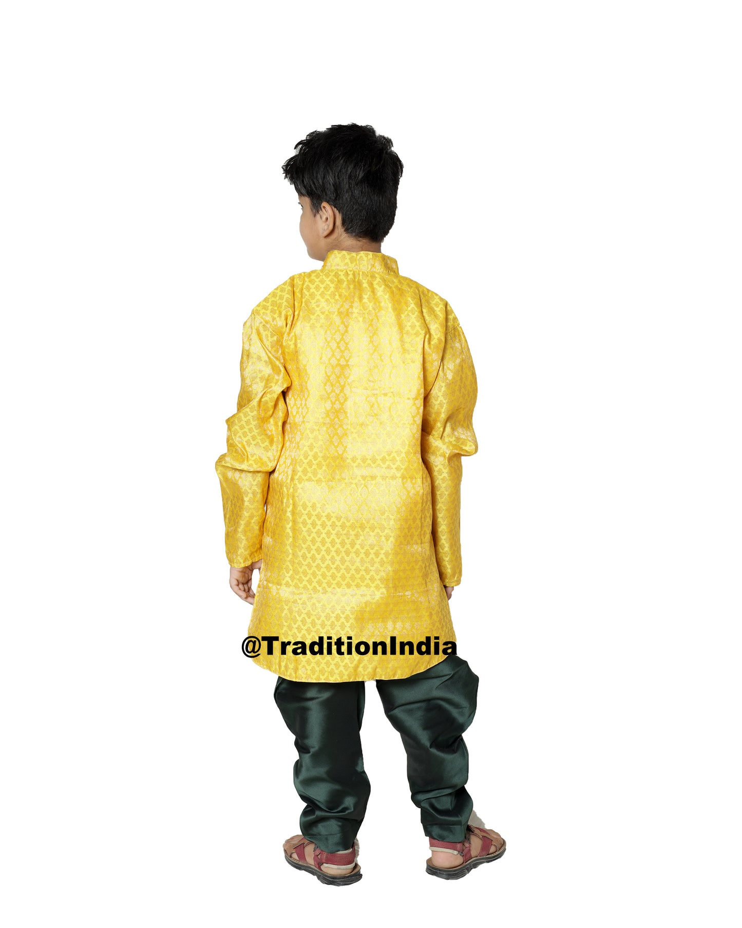 Readymade Chanderi Silk Dhoti Kurta, Ready To Wear Traditional Kids Kurta Pajama, Rakhi Dresses For Boys