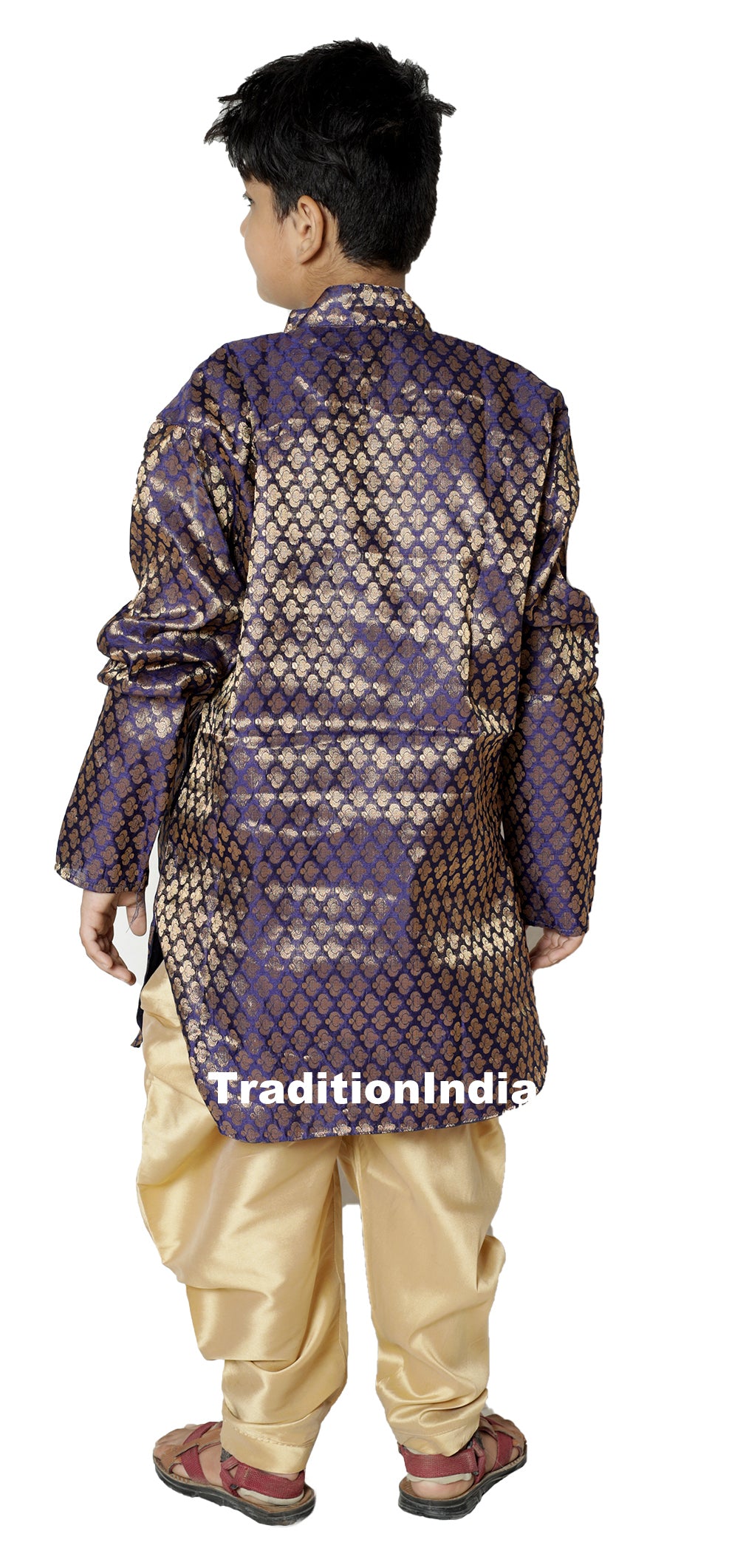 Ready To Wear Traditional Kids Kurta Pajama Readymade Chanderi Silk Dhoti Kurta, Rakhi Dresses For Boys