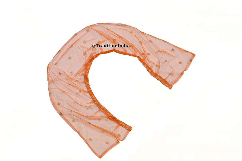 Orange Chanderi Silk Lehenga Blouse, Indian Kids Dresses, Designer Lehenga Choli, Girls Lehenga Choli, Kids Outfits, Baby Girls Lehenga