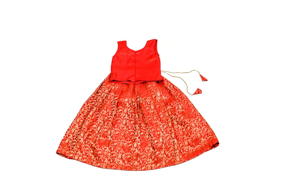 Designer Red Lehenga Choli Set, Indian Kids Dresses, Designer Lehenga Blouse, Girls Lehenga Choli, Kids Outfits, Baby Girls Lehenga