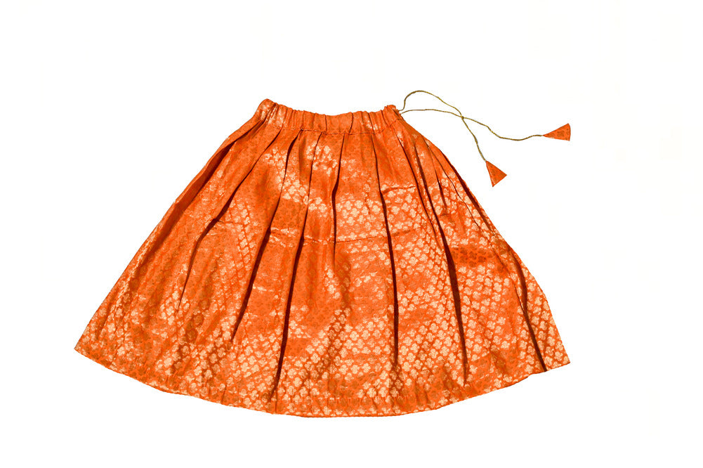 Designer Orange Girls Lehenga Choli Set, Indian Kids Dresses, Designer Lehenga Blouse, Girls Lehenga Choli, Kids Outfits, Baby Girls Lehenga