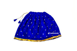 Designer Blue & Golden Girls Lehenga Choli Set, Indian Kids Dresses, Designer Lehenga Blouse, Girls Lehenga Choli, Kids Outfits, Baby Girls Lehenga