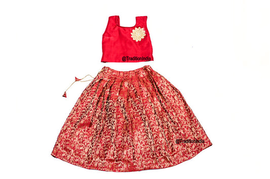 Readymade Ethnic Girls Lehenga Choli Set, Indian Kids Dresses, Designer Lehenga Blouse, Girls Lehenga Choli, Kids Outfits, Baby Girls Lehenga