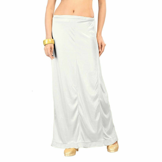White Satin Sari Petticoat, Saree Inskirt, Saree Petticoat, Indian Sari Petticoat
