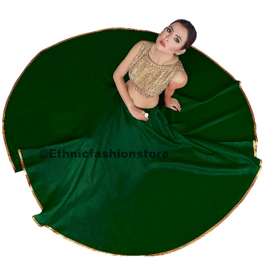Green Full Flare Skirt, Bollywood Skirt, Dance Skirts, Bollywood skirt, Long Skirts,Indian Short Skirts, Belly Dance Skirts, Indian skirts