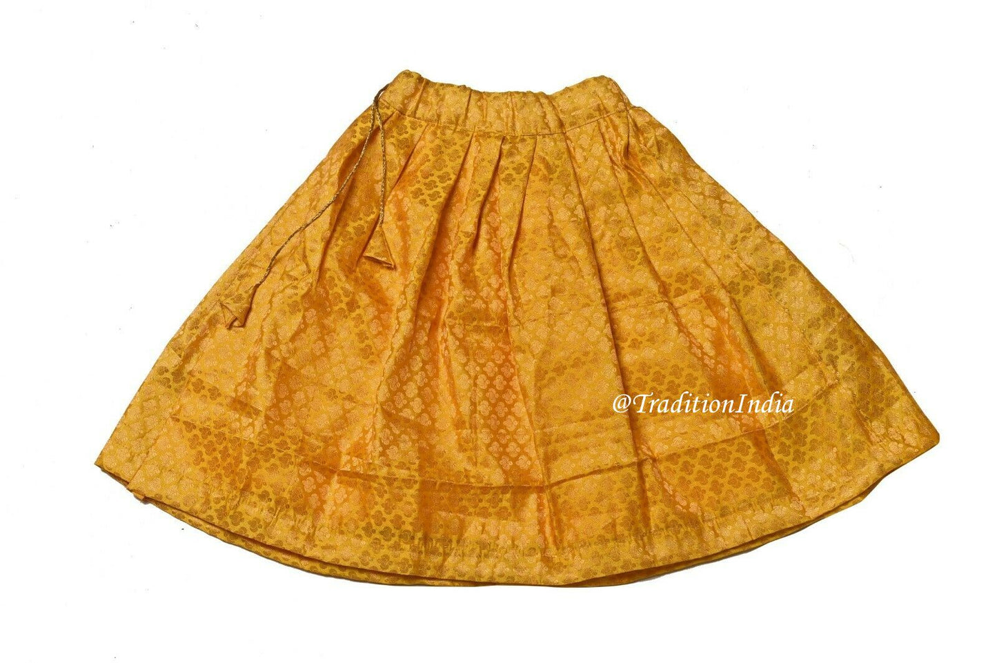 Designer Lehenga Choli, Orange & Yellow Girls Lehenga Choli, Kids Lehenga Blouse, Indian Kids Dresses, Kids Outfits, Baby Girls Lehenga
