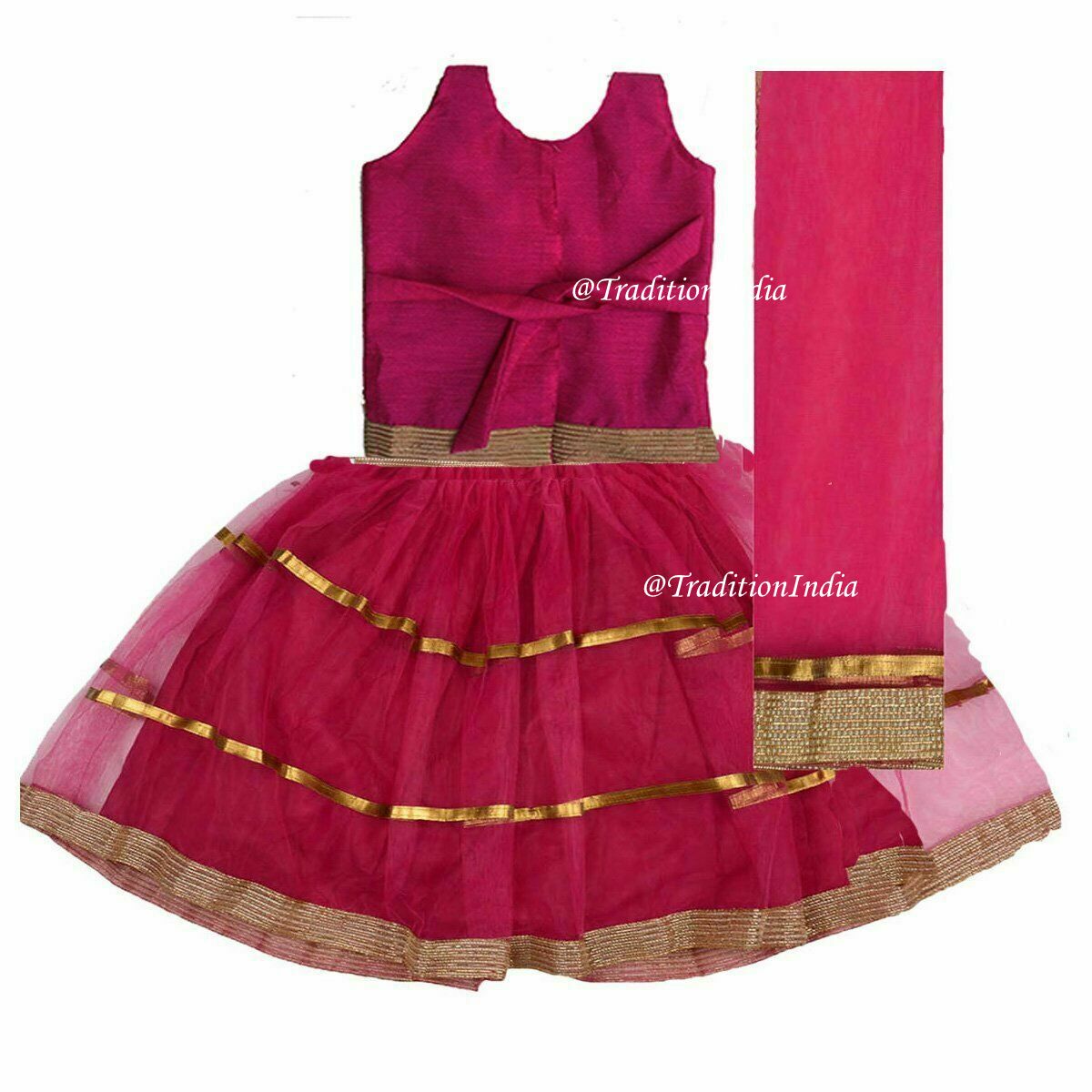 Designer Net Lehenga Choli, Hot Pink Girls Lehenga Choli, Kids Lehenga Blouse, Indian Kids Dresses, Kids Outfits, Baby Girls Lehenga