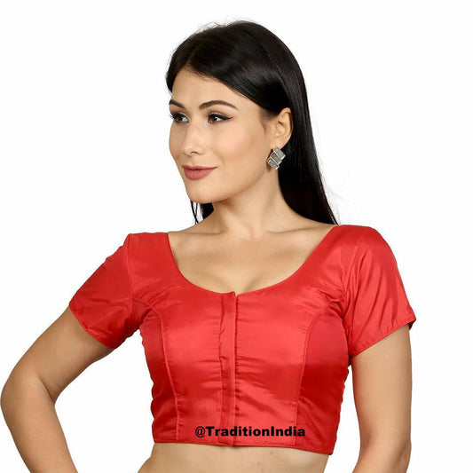 Red Saree Blouse, Dupion Silk Saree Blouse, Readymade Saree Blouse, Designer Sari Blouse, Saree Blouse Traditional Indian Saree Blouse, Indian Blouse