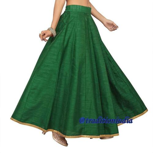 Green Dupion Silk Lehanga, Indian Long Skirt, Bollywood Skirt, Dance Skirt, Designer Skirts ,Wedding Dresses,