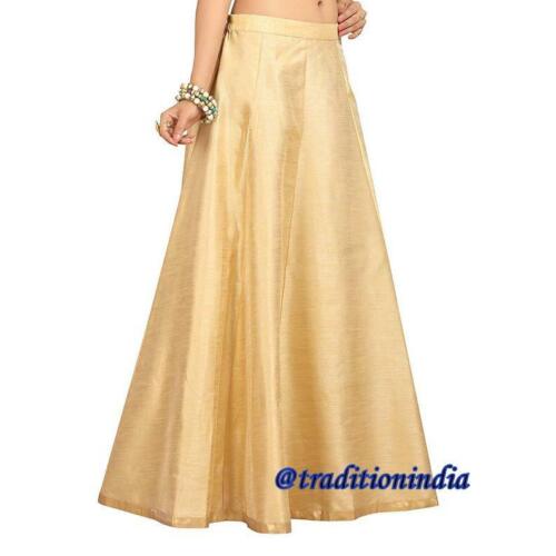 Golden Dupion Silk Lehanga, Indian Long Skirt, Bollywood Skirt, Dance Skirt, Designer Skirts ,Wedding Dresses,