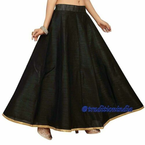 Black Dupion Silk Skirt, Ethnic Lehanga, Indian Long Skirt, Bollywood Skirt, Dance Skirt, Designer Skirts ,Wedding Dresses,