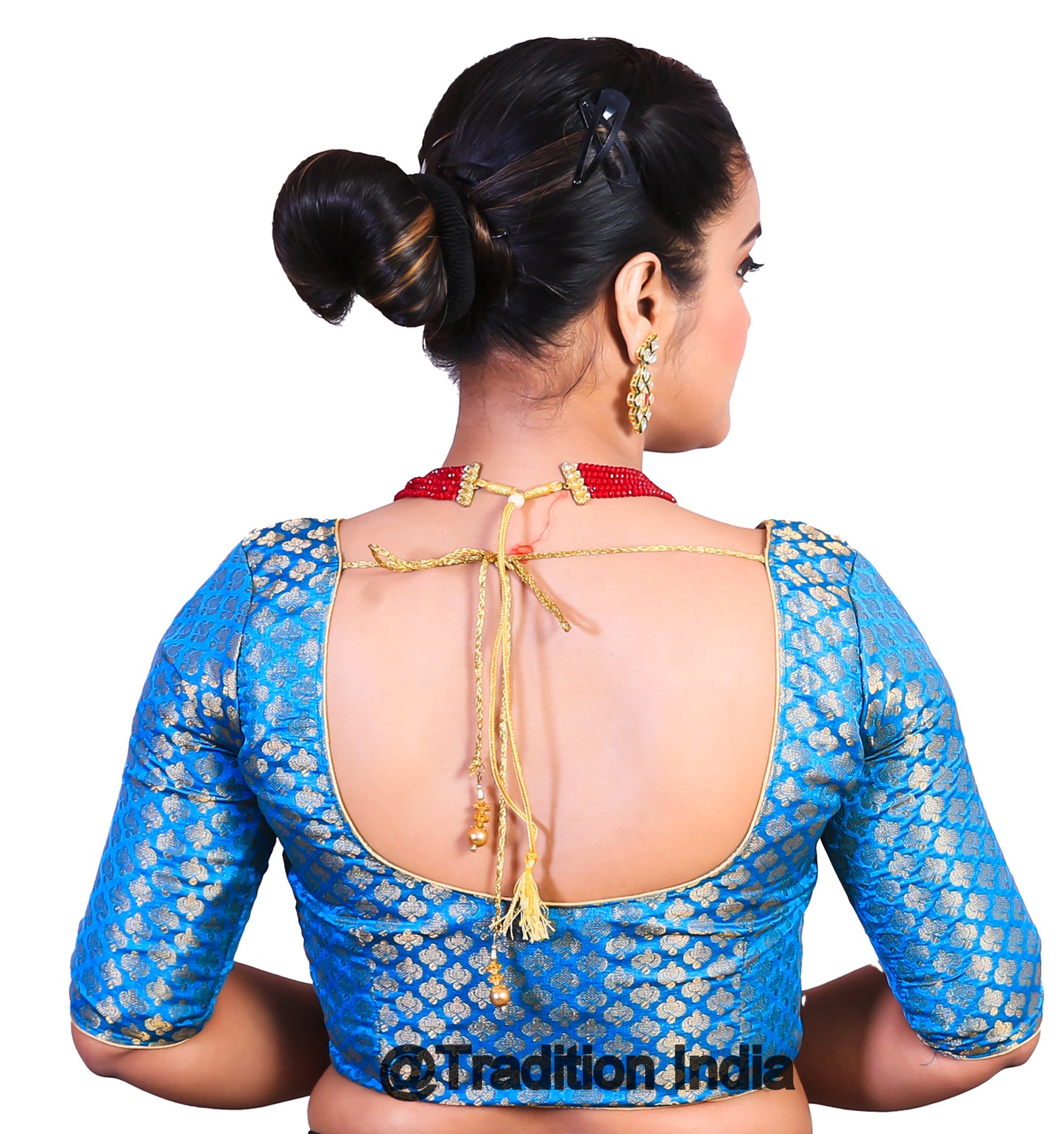 Turquoise Saree Blouse, Designer Saree Blouse, Ready To Wear Blouse, Indian Saree Blouse, Readymade Sari Blouse, Saree Blouse