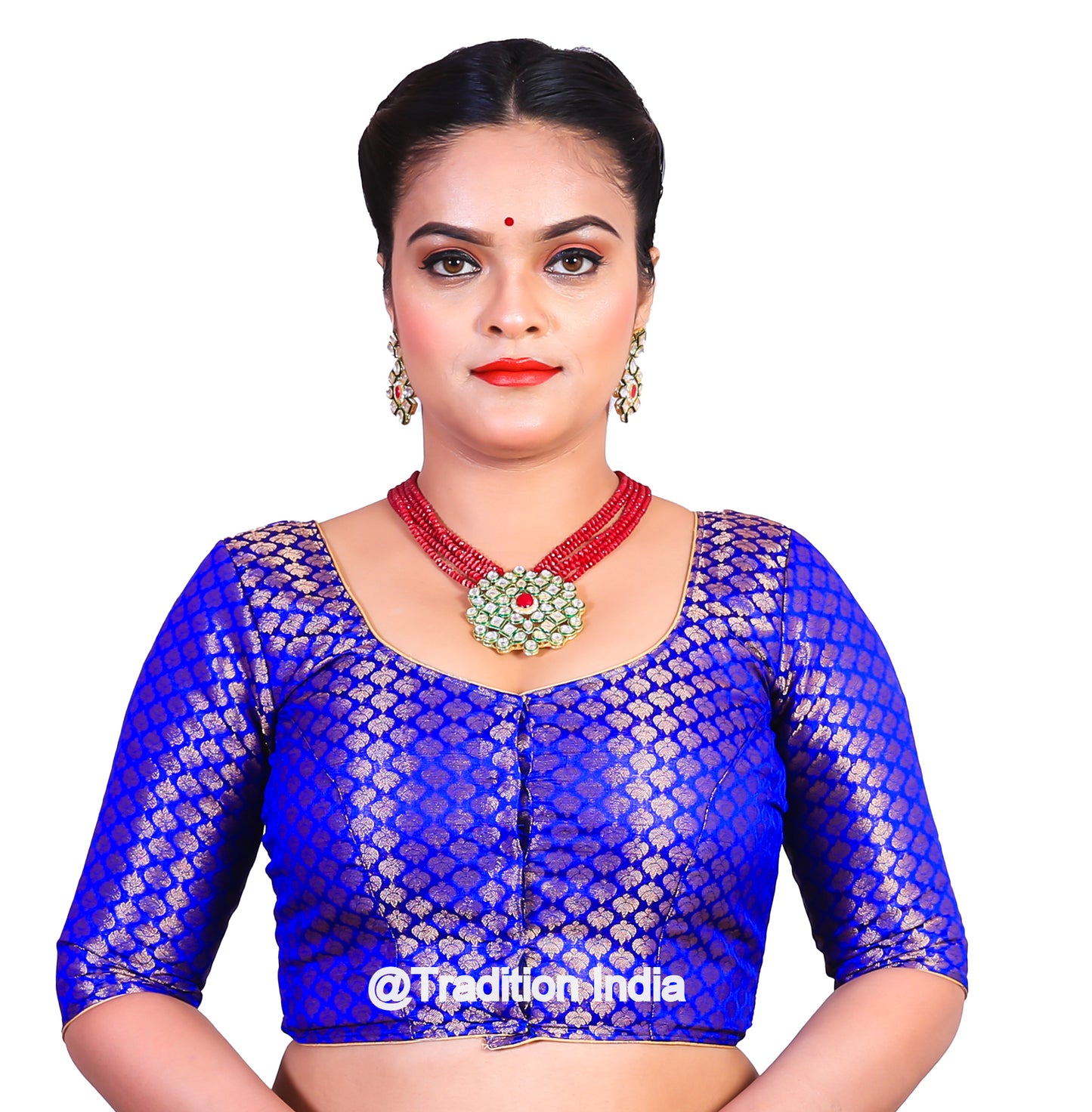 Royal Blue Designer Saree Blouse, Indian Saree Blouse, Readymade Sari Blouse, Saree Blouse