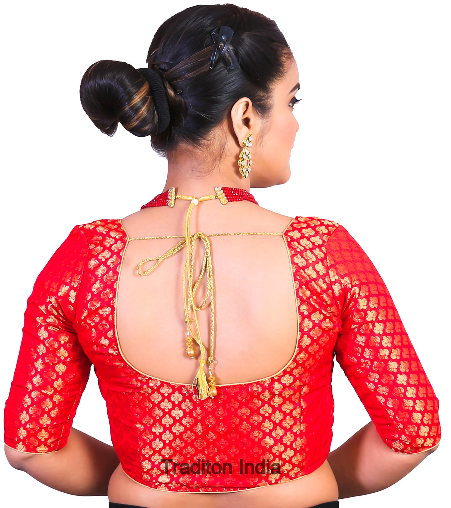 Red Saree Blouse, Indian Saree Blouse, Readymade Sari Blouse, Saree Blouse Traditional Indian Saree Blouse, Ready To Wear Blouse, Indian Blouse