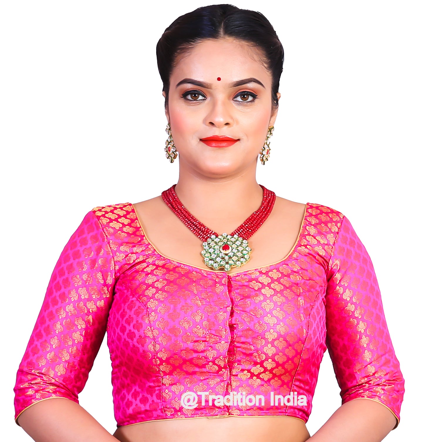 Hot Pink Readymade Saree Blouse, Indian Saree Blouse, Readymade Sari Blouse, Saree Blouse Traditional Indian Saree Blouse, Ready To Wear Blouse, Indian Blouse