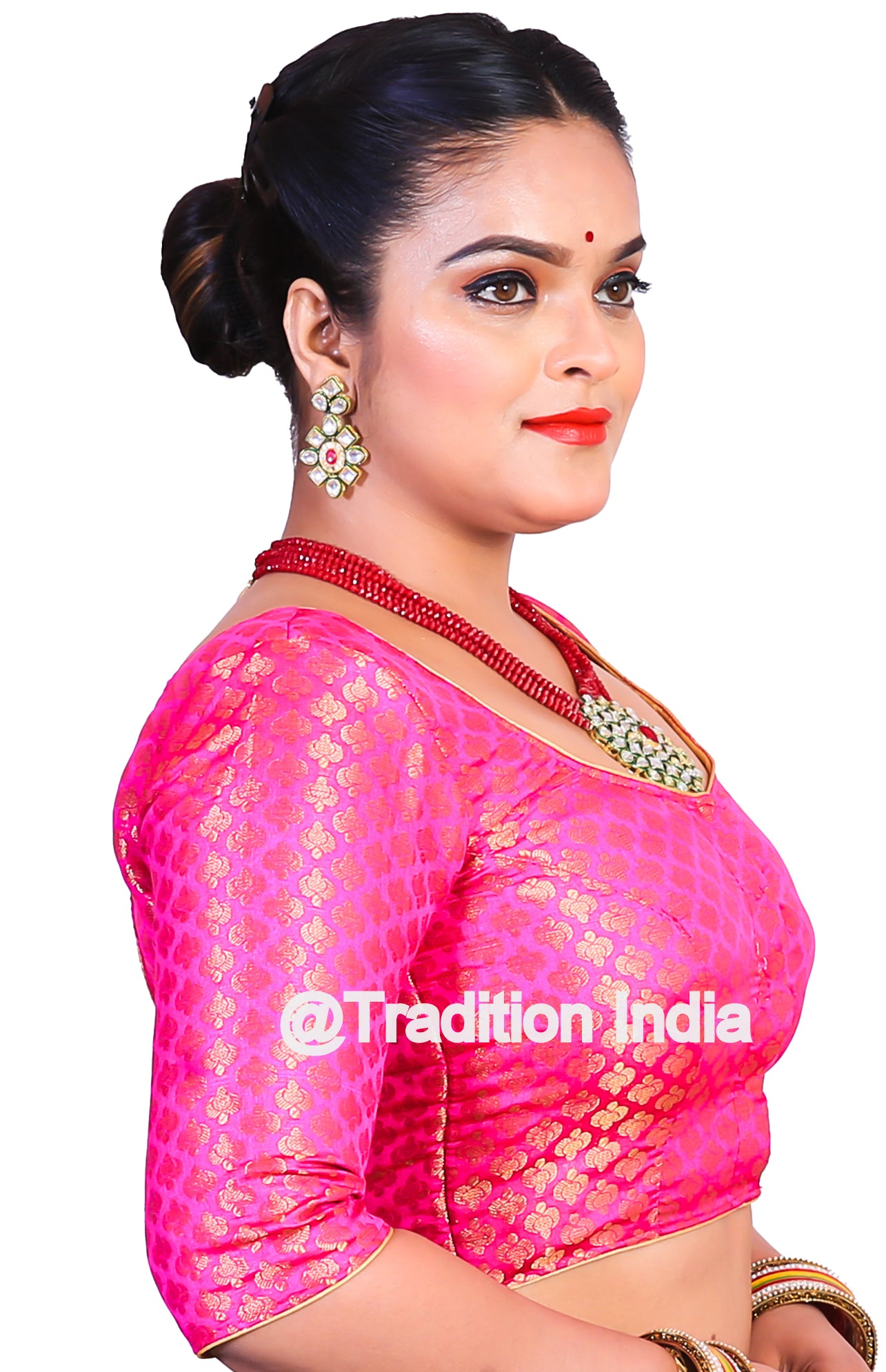 Hot Pink Readymade Saree Blouse, Indian Saree Blouse, Readymade Sari Blouse, Saree Blouse Traditional Indian Saree Blouse, Ready To Wear Blouse, Indian Blouse