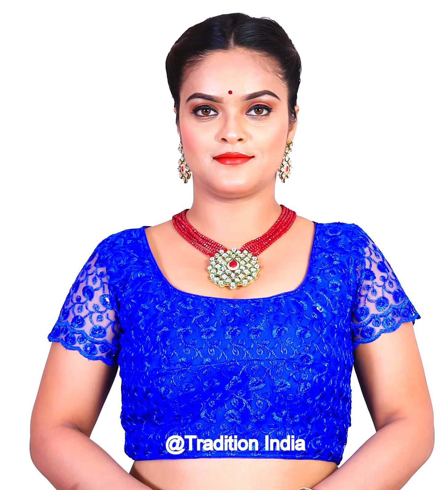 Readymade Royal Blue Saree Blouse, Indian Saree Blouse, Readymade Sari Blouse, Saree Blouse Traditional Indian Saree Blouse, Ready To Wear Blouse, Indian Blouse