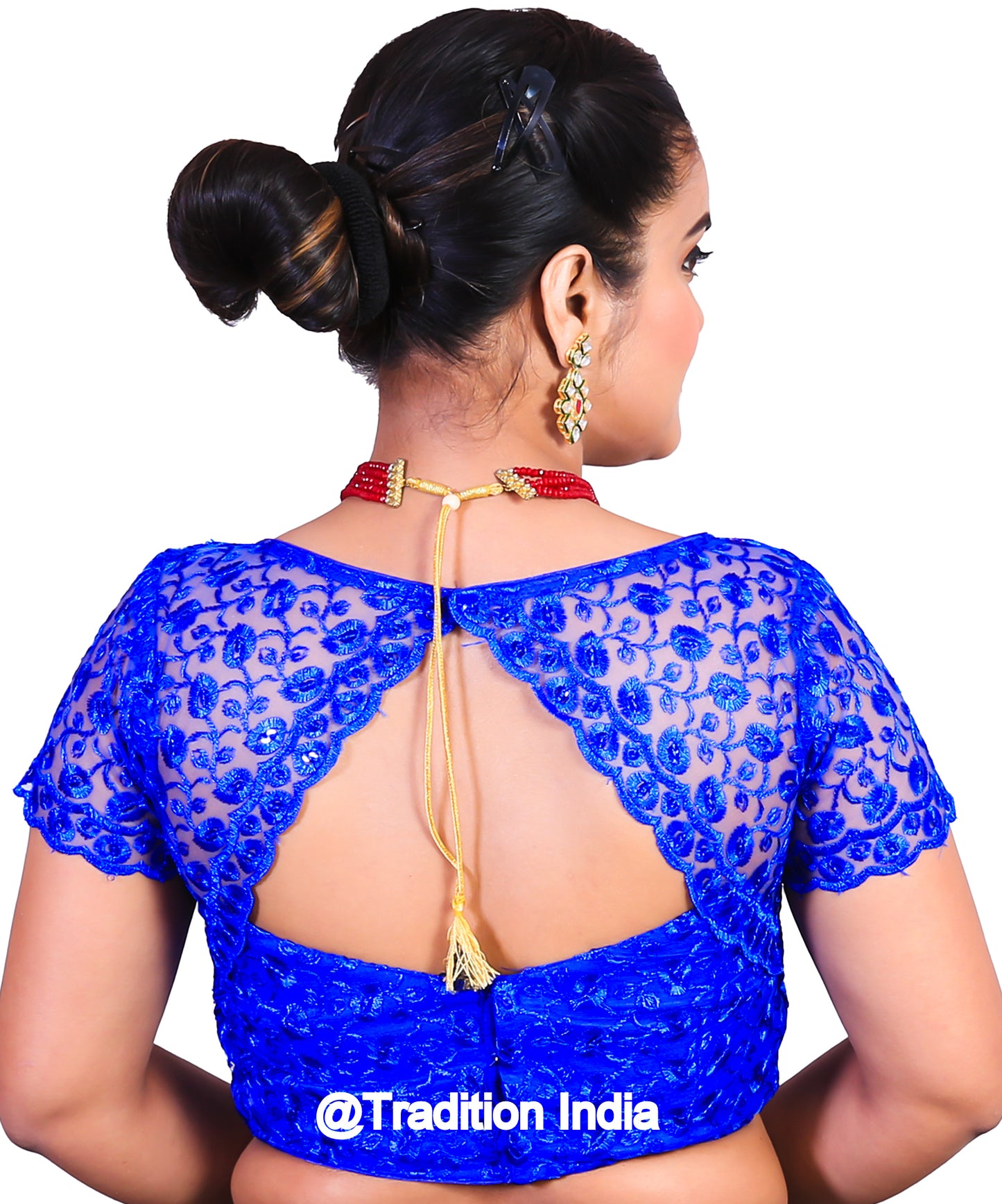 Readymade Royal Blue Saree Blouse, Indian Saree Blouse, Readymade Sari Blouse, Saree Blouse Traditional Indian Saree Blouse, Ready To Wear Blouse, Indian Blouse