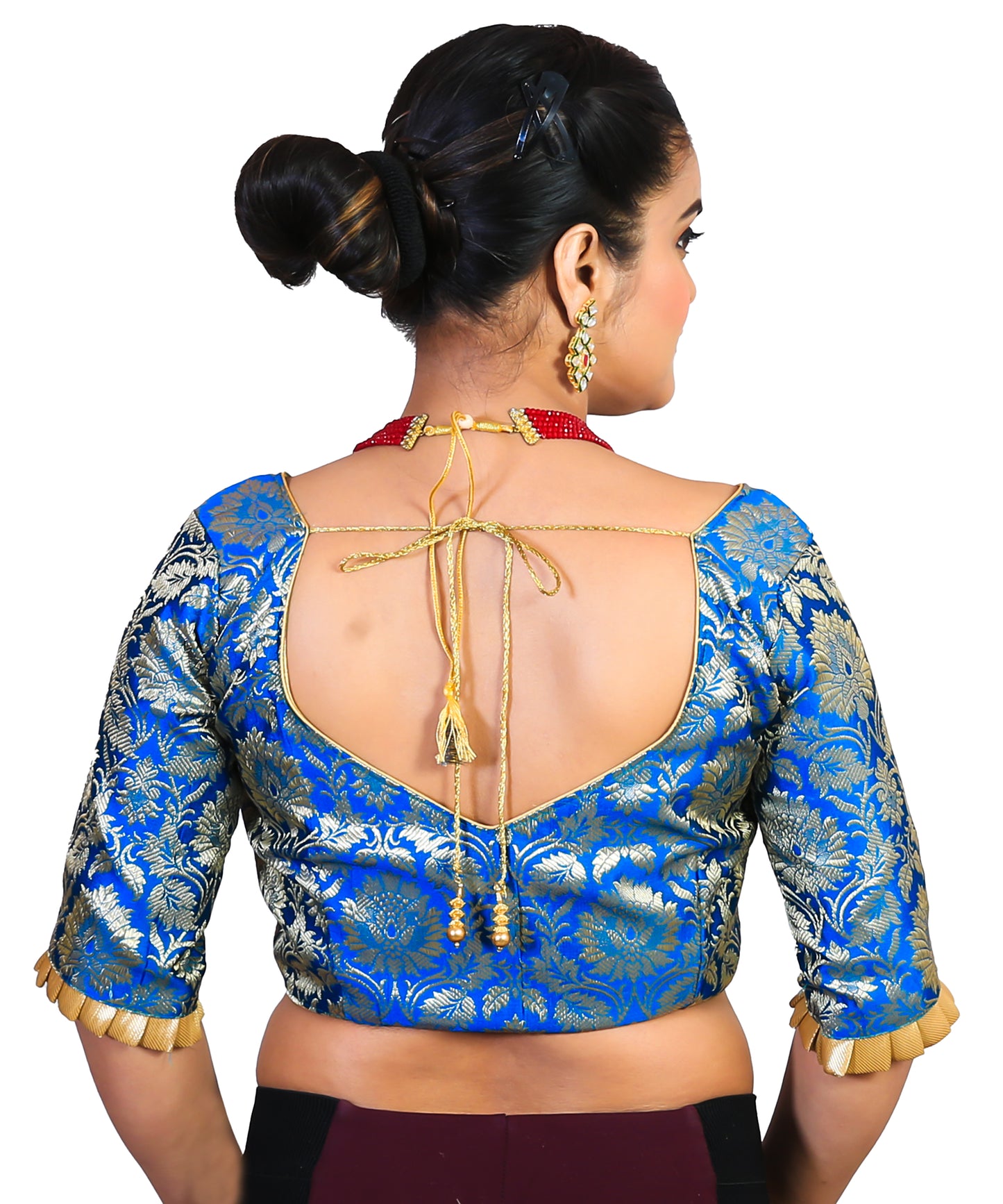 Ready To Wear Turquoise Saree Blouse, Banarasi Silk Saree Blouse, Readymade Saree Blouse, Readymade Sari Blouse, Saree Blouse Traditional Indian Saree Blouse, Indian Blouse