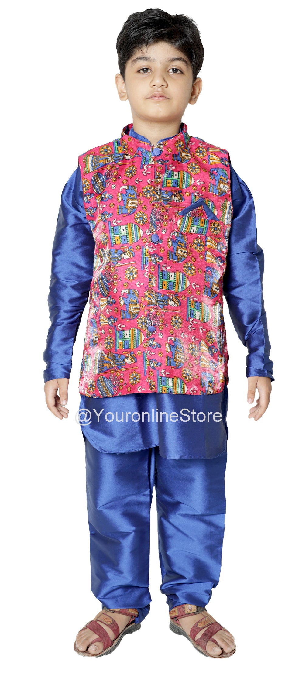 Readymade Chanderi Silk Dhoti Kurta, Kurta Pajama, Ready To Wear Traditional Kids, Rakhi Dresses For Boys