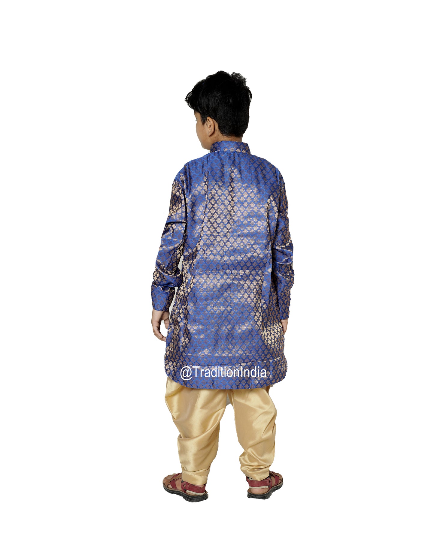 Ready To Wear Traditional Kids Kurta Pajama Readymade Chanderi Silk Dhoti Kurta, Rakhi Dresses For Boys