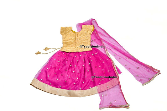 Designer Girls Lehenga Choli Set, Indian Kids Dresses, Designer Lehenga Blouse, Girls Lehenga Choli, Kids Outfits, Baby Girls Lehenga