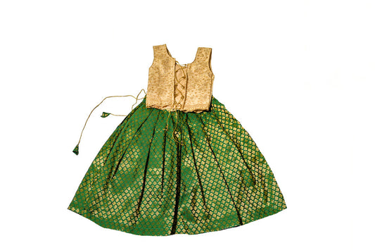 Designer Green Girls Lehenga Choli Set, Indian Kids Dresses, Designer Lehenga Blouse, Girls Lehenga Choli, Kids Outfits, Baby Girls Lehenga