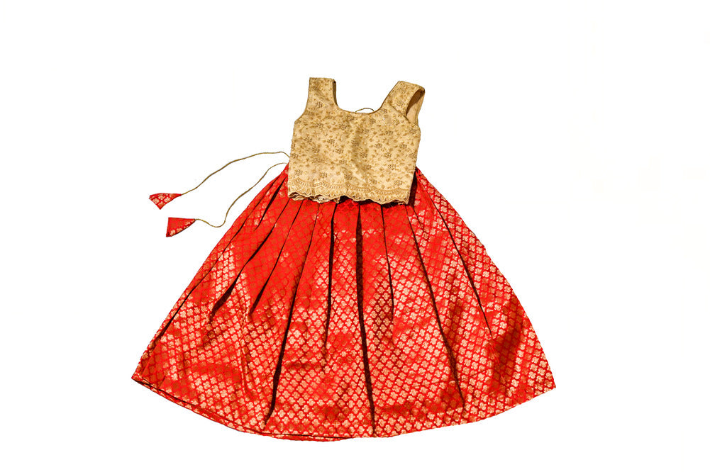 Designer Red Girls Lehenga Choli Set, Indian Kids Dresses, Designer Lehenga Blouse, Girls Lehenga Choli, Kids Outfits, Baby Girls Lehenga