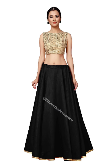 Black Full Flare Skirt, Bollywood Skirt, Dance Skirts, Bollywood skirt, Long Skirts,Indian Short Skirts, Belly Dance Skirts, Indian skirts