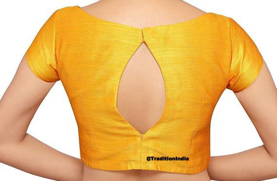 Yellow Saree Blouse, Indian Saree Blouse, Ready To Wear Blouse, Indian Saree Blouse, Readymade Sari Blouse, Saree Blouse