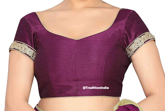 Magenta Saree Blouse, Designer Saree Blouse, Ready To Wear Blouse, Indian Saree Blouse, Readymade Sari Blouse, Saree Blouse