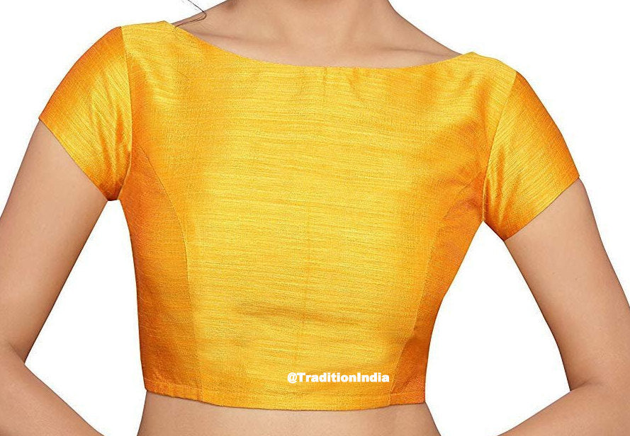 Yellow Saree Blouse, Indian Saree Blouse, Ready To Wear Blouse, Indian Saree Blouse, Readymade Sari Blouse, Saree Blouse