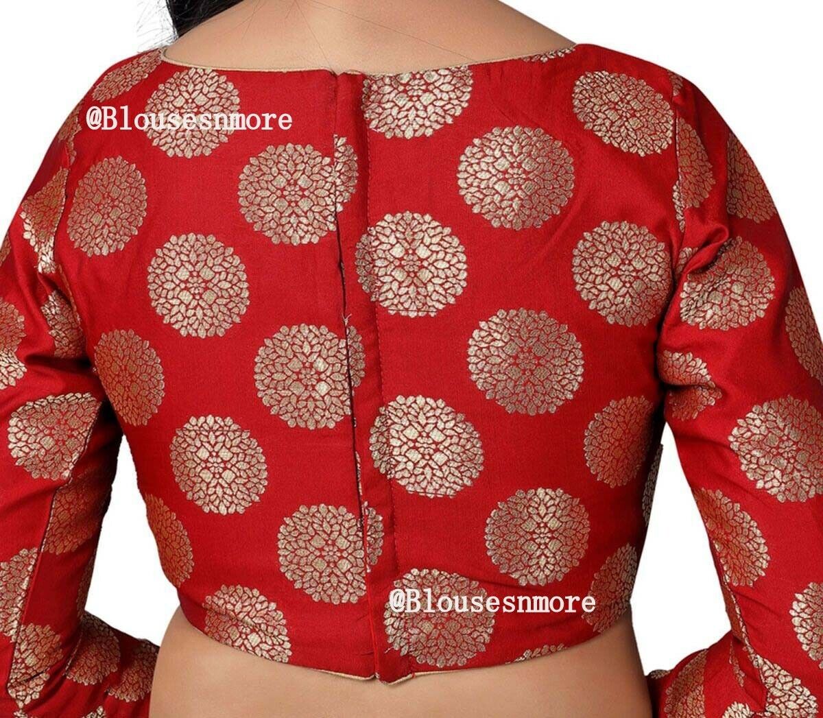 Red Long Sleeves Saree Blouse, Indian Saree Blouse Readymade Saree Blouse, Indian Saree Blouse, Readymade Sari Blouse, Saree Blouse Traditional Indian Saree Blouse, Ready To Wear Blouse, Indian Blouse