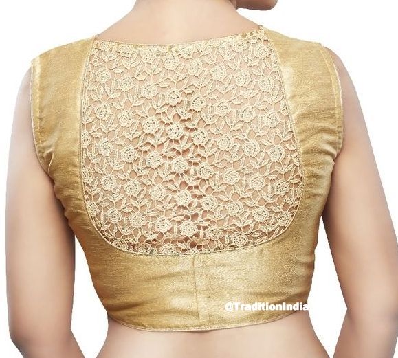 Golden Sleeveless Saree Blouse, Ready To Wear Blouse, Indian Saree Blouse, Readymade Sari Blouse, Saree Blouse