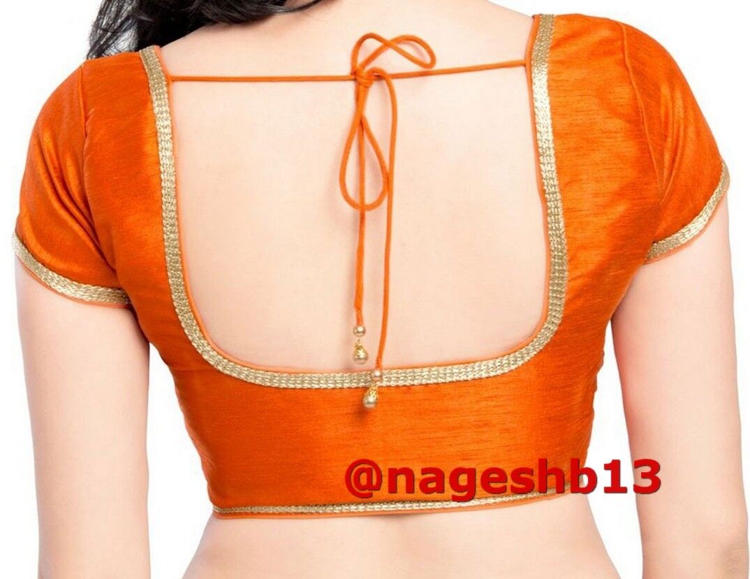 Designer Orange Saree Blouse, Dupion Silk Saree Blouse, Readymade Saree Blouse, Designer Sari Blouse, Saree Blouse Traditional Indian Saree Blouse, Indian Blouse