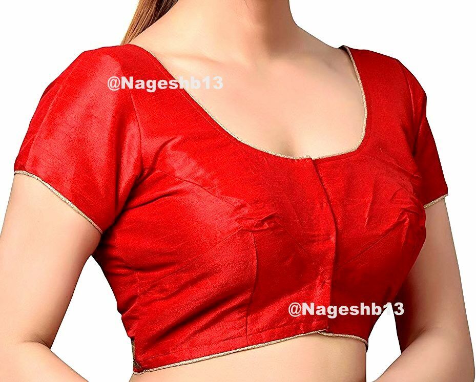 Red Sari Blouse, Dupion Silk Saree Blouse, Readymade Saree Blouse, Readymade Sari Blouse, Saree Blouse Traditional Indian Saree Blouse, Indian Blouse