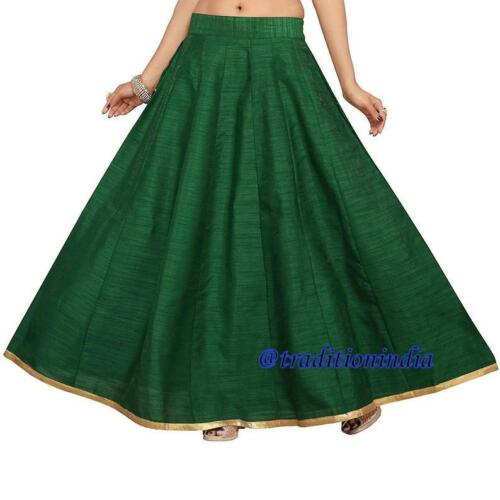 Green Dupion Silk Lehanga, Indian Long Skirt, Bollywood Skirt, Dance Skirt, Designer Skirts ,Wedding Dresses,