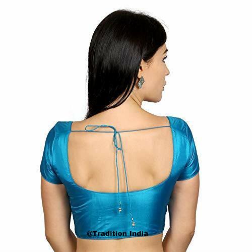 Turquoise Saree Blouse, Dupion Silk Saree Blouse, Ready To Wear Saree Blouse, Designer Sari Blouse, Saree Blouse Traditional Indian Saree Blouse, Indian Blouse