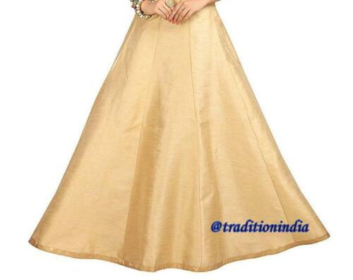 Golden Dupion Silk Lehanga, Indian Long Skirt, Bollywood Skirt, Dance Skirt, Designer Skirts ,Wedding Dresses,