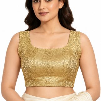 Saree blouse front view on model, Etsy design 1178164760