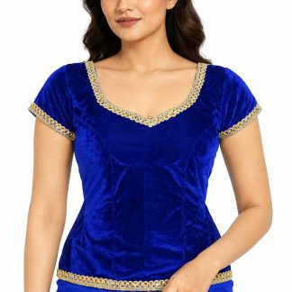 Saree blouse front view on model, Etsy design 1198432390