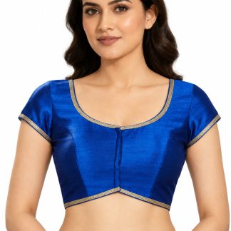 Saree blouse front view on model, Etsy design 1406817147
