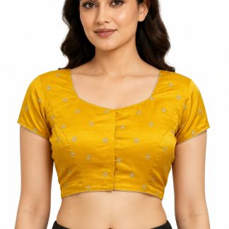 Saree blouse front view on model, Etsy design 4505029691